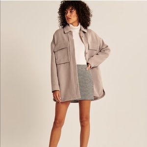 Abercrombie Oversized Cozy Shirt Jacket